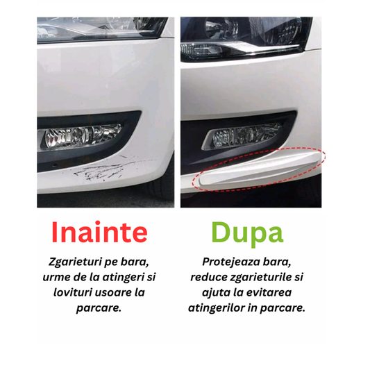 Protectie Bara Auto Fata Spate Anti-Zgarieturi ParkSafe (1+1 Gratis)