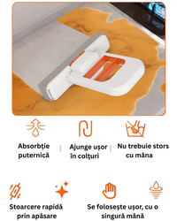 Mini Mop Multifuncțional cu Auto Stoarcere - SqueezeMop