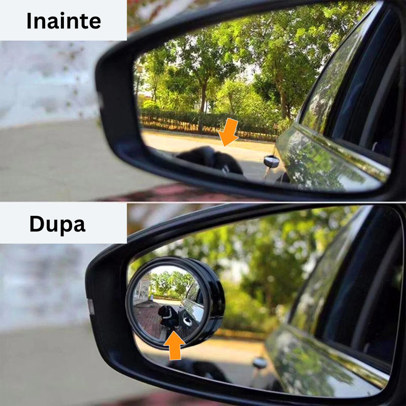 Oglindă Auto Unghi Mort 360° - ClearView Set 2 Bucăți