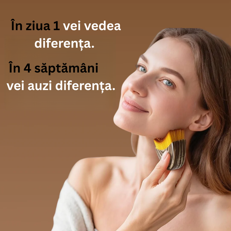 Perie Extra Soft pentru Contur Facial, Maxilar și Bărbie - FaceSculpt
