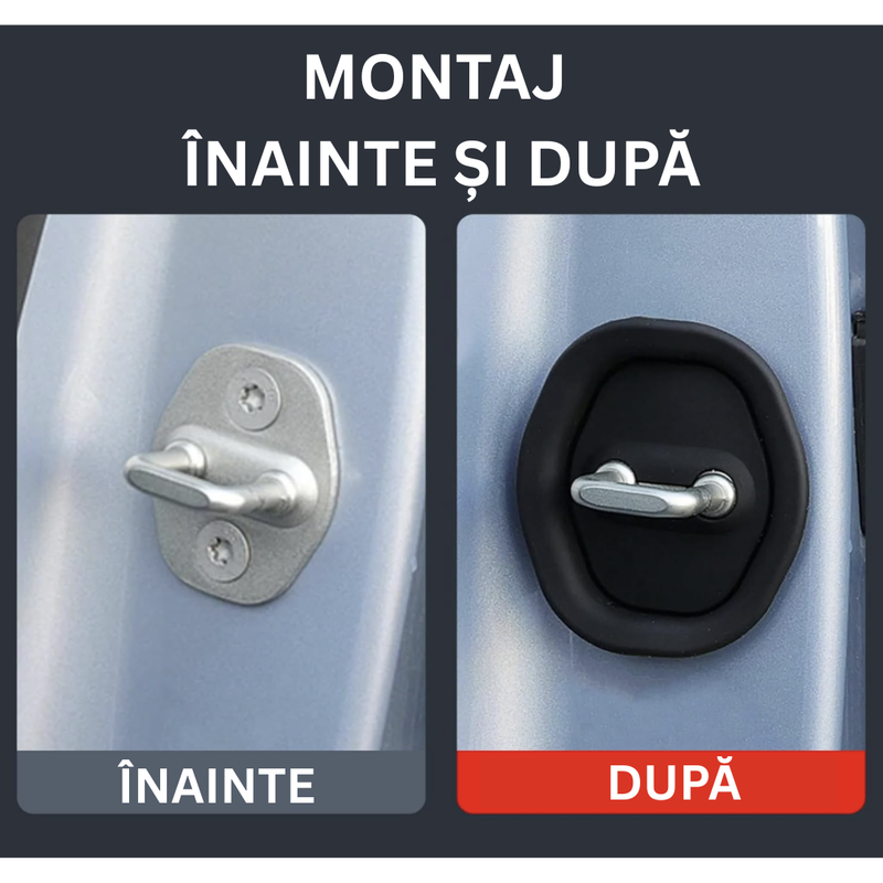 Protecție Silicon pentru Broasca Ușii Auto, Anti-zgomot, Anti-Rugină