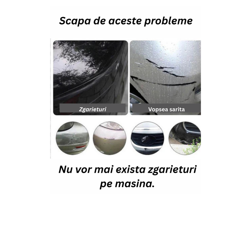 Protectie Bara Auto Fata Spate Anti-Zgarieturi ParkSafe (1+1 Gratis)