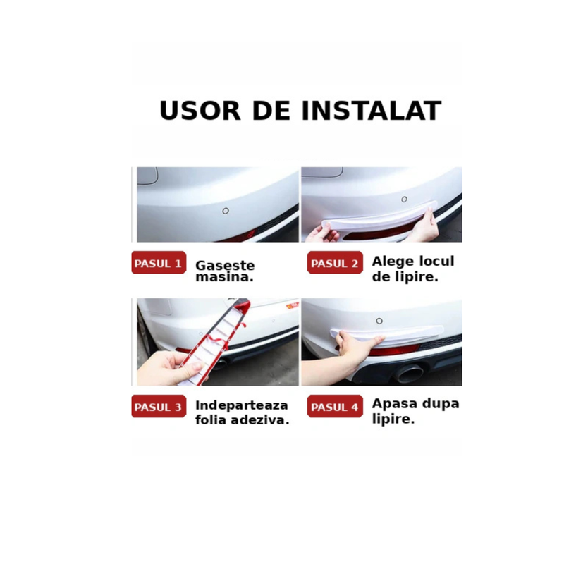 Protecție Bara Auto Față-Spate Anti-Zgârieturi ParkSafe 360°