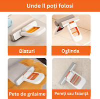 Mini Mop Multifuncțional cu Auto Stoarcere - SqueezeMop