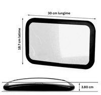Oglindă Auto Supraveghere Bebelus 360°, Fixare Tetieră, Anti-spargere BabyView