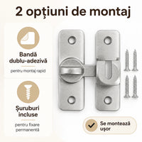 Set Încuietori Rotative pentru Uși și Ferestre - ZăvorFix™