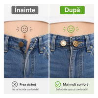 Set Extensii Flexibile din Silicon pentru Blugi și Pantaloni - TalieFlex™
