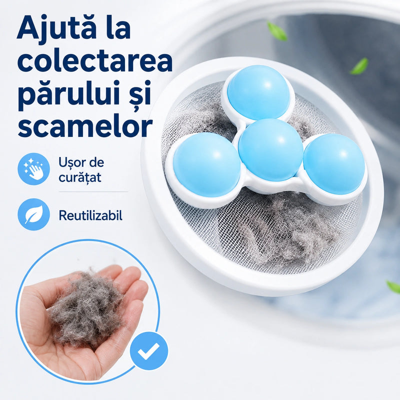 Set de Filtre Reutilizabile pentru Păr și Scame - RufeCurate™