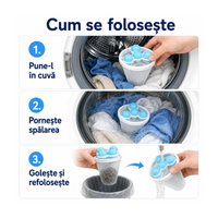 Set de Filtre Reutilizabile pentru Păr și Scame - RufeCurate™