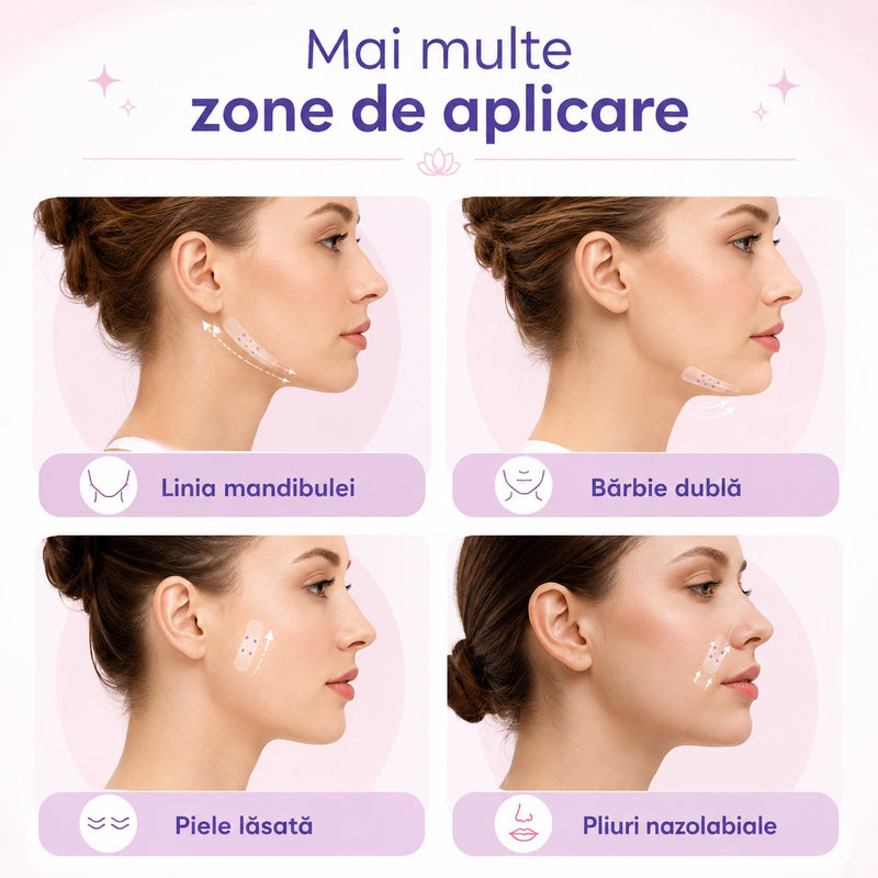 Benzi Transparente pentru Efect de Lifting Instant al Feței - ConturLift™
