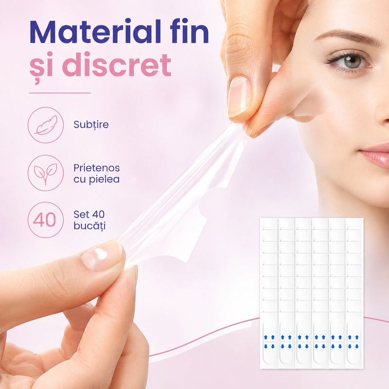 Benzi Transparente pentru Efect de Lifting Instant al Feței - ConturLift™