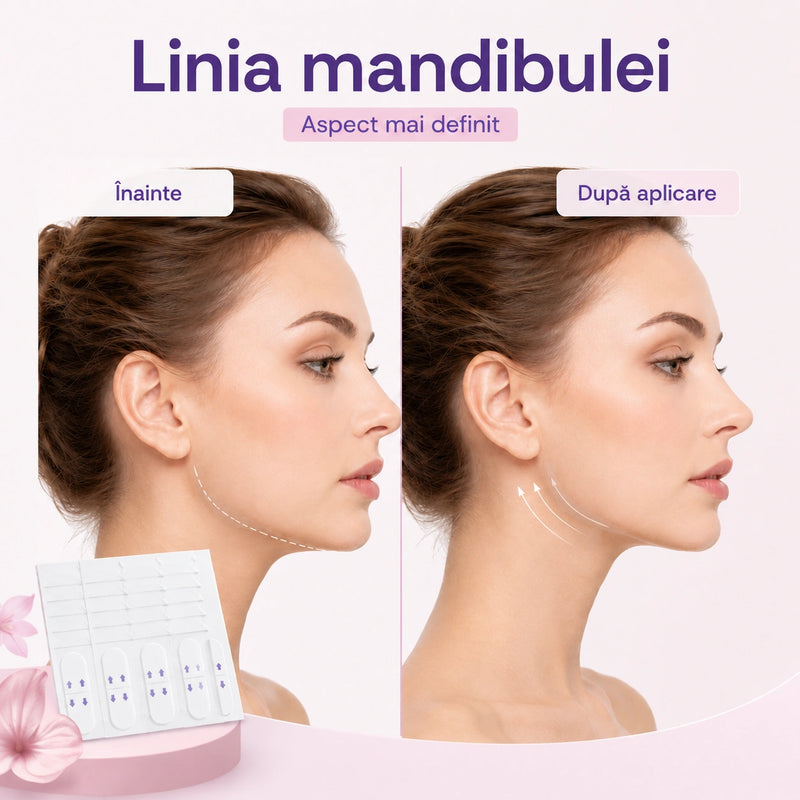 Benzi Transparente pentru Efect de Lifting Instant al Feței - ConturLift™