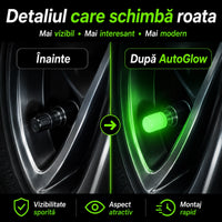 Set Capace Fosforescente pentru Valve Auto - AutoGlow