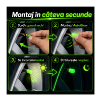 Set Capace Fosforescente pentru Valve Auto - AutoGlow