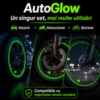 Set Capace Fosforescente pentru Valve Auto - AutoGlow