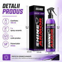 NanoLuciu™ - Spray Hidrofob 3 în 1 pentru Curățare, Luciu și Protecție Auto