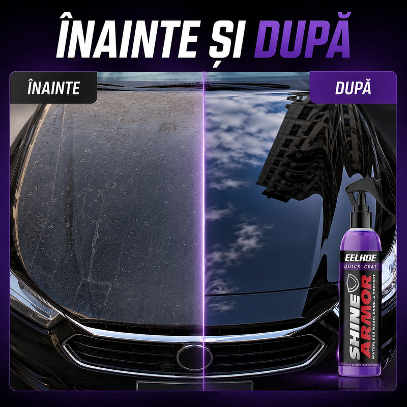 NanoLuciu™ - Spray Hidrofob 3 în 1 pentru Curățare, Luciu și Protecție Auto