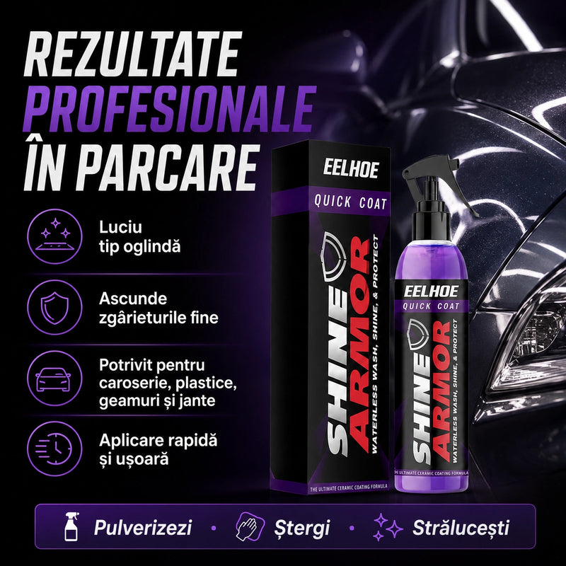 NanoLuciu™ - Spray Hidrofob 3 în 1 pentru Curățare, Luciu și Protecție Auto