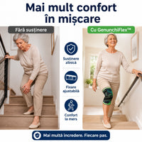 GenunchiFlex - Genunchieră Ajustabilă cu Bretele pentru Susținere și Compresie