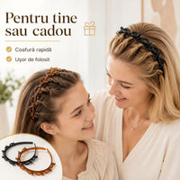 Bentiță cu 8 Cleme pentru Efect Împletit și Fixare Rapidă - ȘuvițăFix™