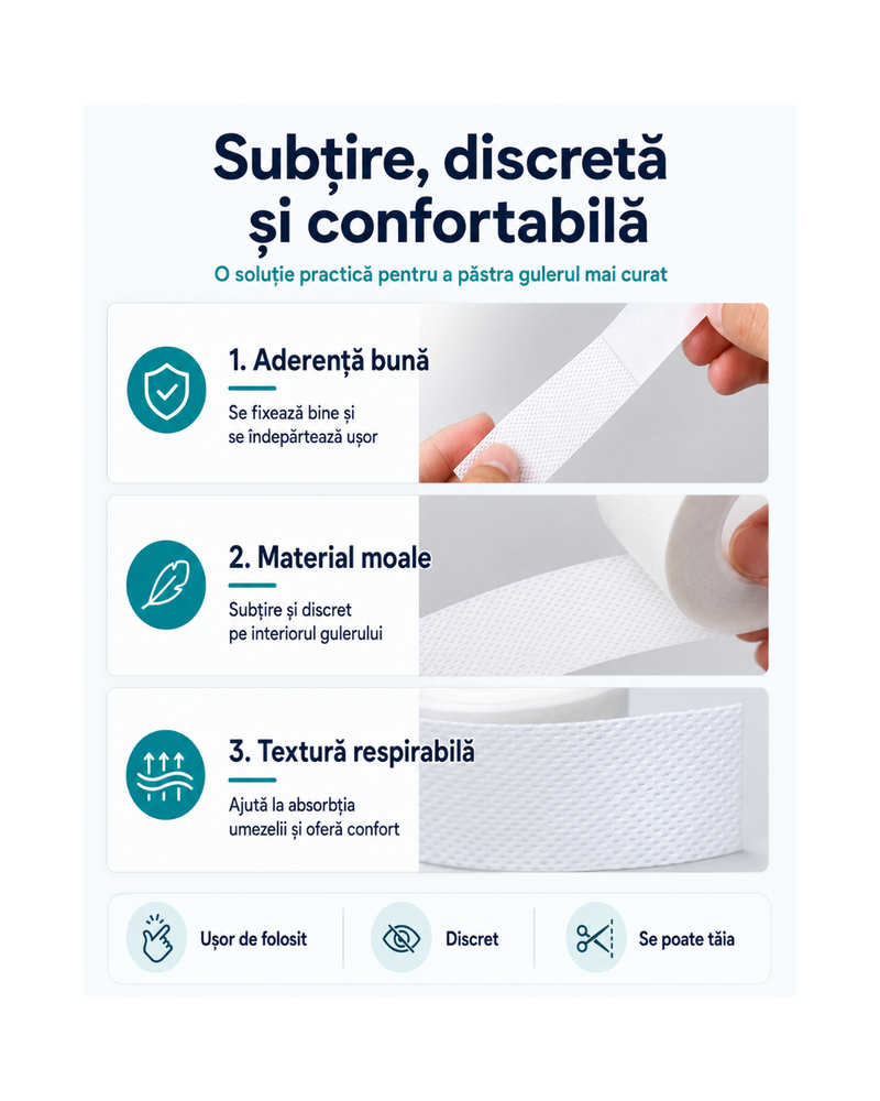 Banda protectie guler camasa - GulerCurat