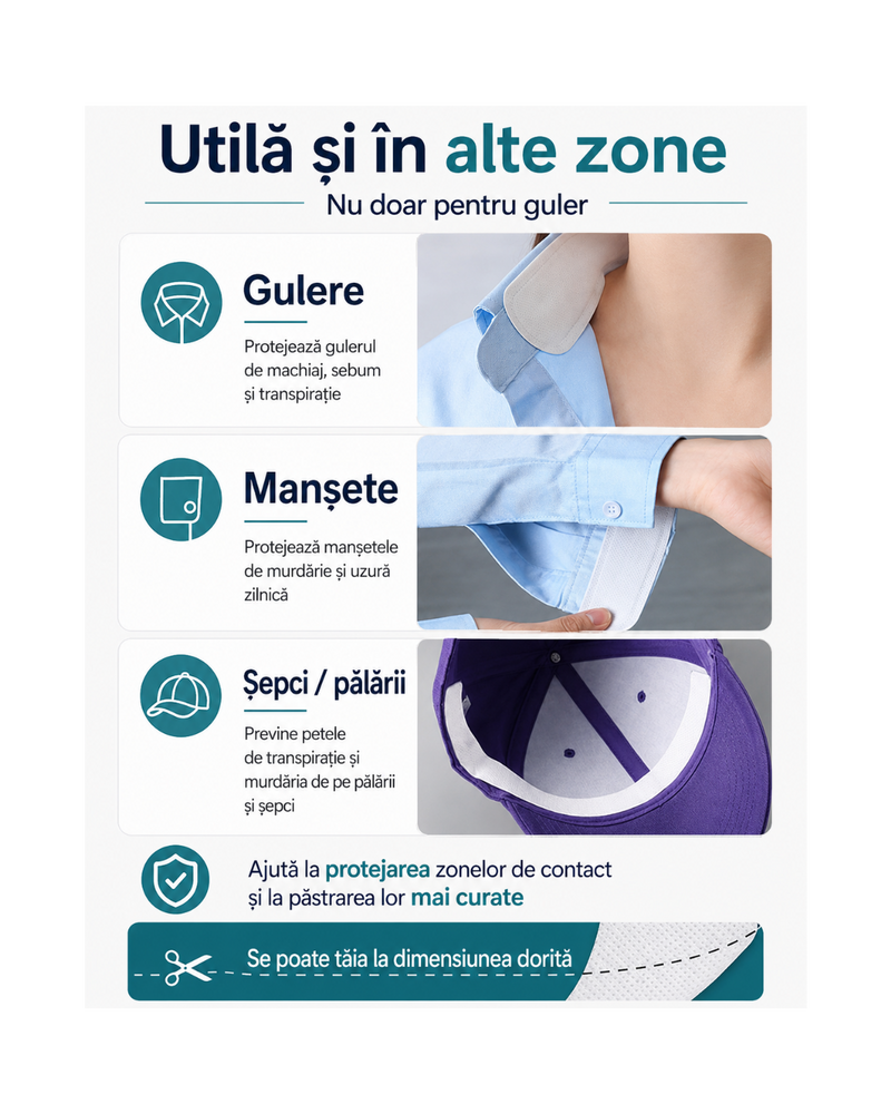 Banda protectie guler camasa - GulerCurat