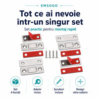 Set închizătoare magnetică pentru dulapuri - MagnetFix