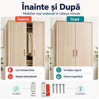 Set închizătoare magnetică pentru dulapuri - MagnetFix