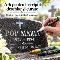 Set 3 Markere pentru Restaurarea Inscripțiilor Funerare - MonumentFix™