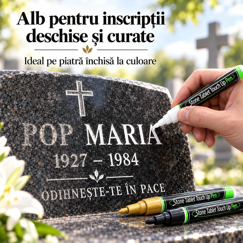 Set 3 Markere pentru Restaurarea Inscripțiilor Funerare - MonumentFix™