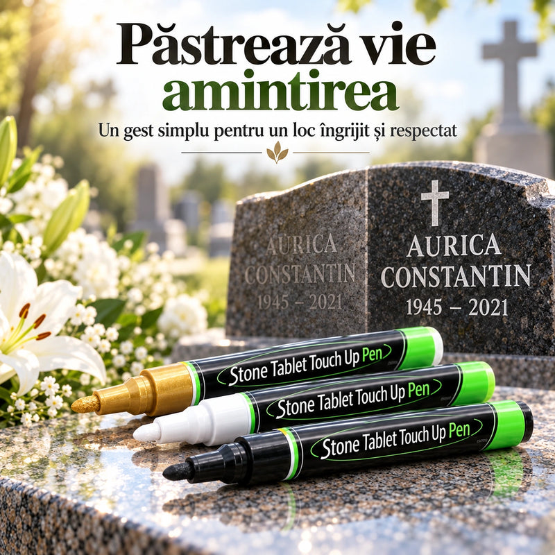 Set 3 Markere pentru Restaurarea Inscripțiilor Funerare - MonumentFix™
