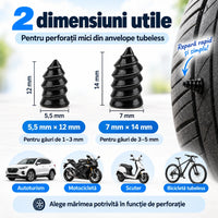 Set 60 Șuruburi pentru Reparația Anvelopelor - PanăFix™