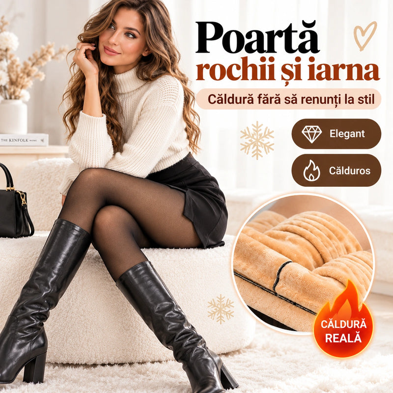 Dres Îmblănit cu Aspect Fin - PieleCaldă™