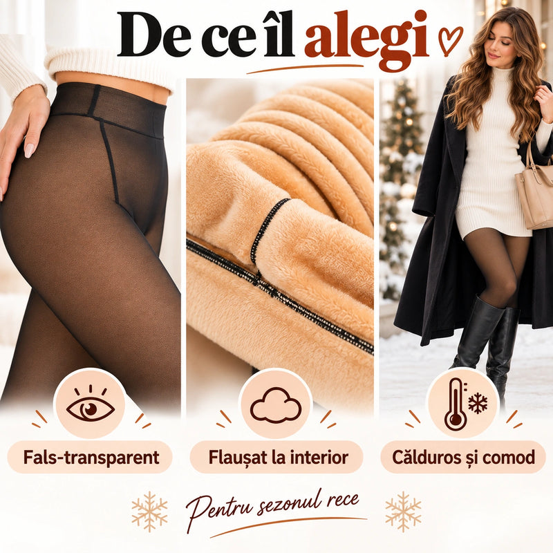 Dres Îmblănit cu Aspect Fin - PieleCaldă™