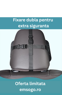 Oglindă Auto Supraveghere Bebelus 360°, Fixare Tetieră, Anti-spargere BabyView
