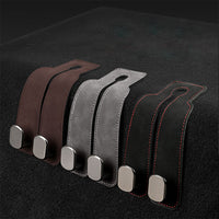 Cârlig Organizator Auto Premium pentru Tetieră - Cârlig Metalic Zinc + Finisaj Tip Piele CarHook