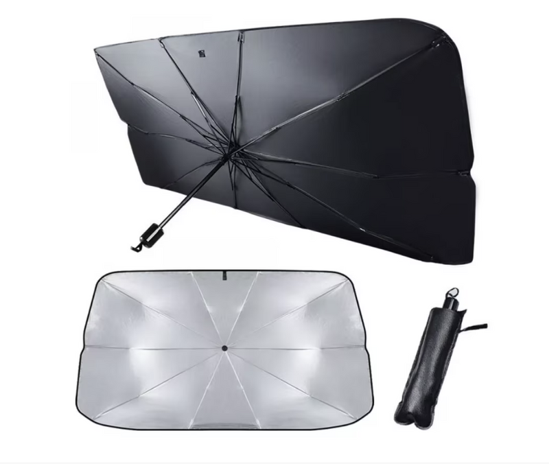 Parasolar Auto Pliabil Tip Umbrelă 125x65 cm