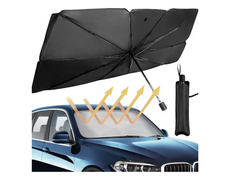 Parasolar Auto Pliabil Tip Umbrelă 125x65 cm