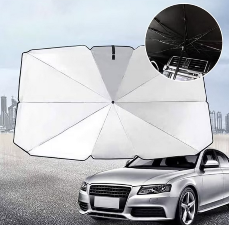 Parasolar Auto Pliabil Tip Umbrelă 125x65 cm