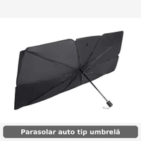 Parasolar Auto Pliabil Tip Umbrelă 125x65 cm