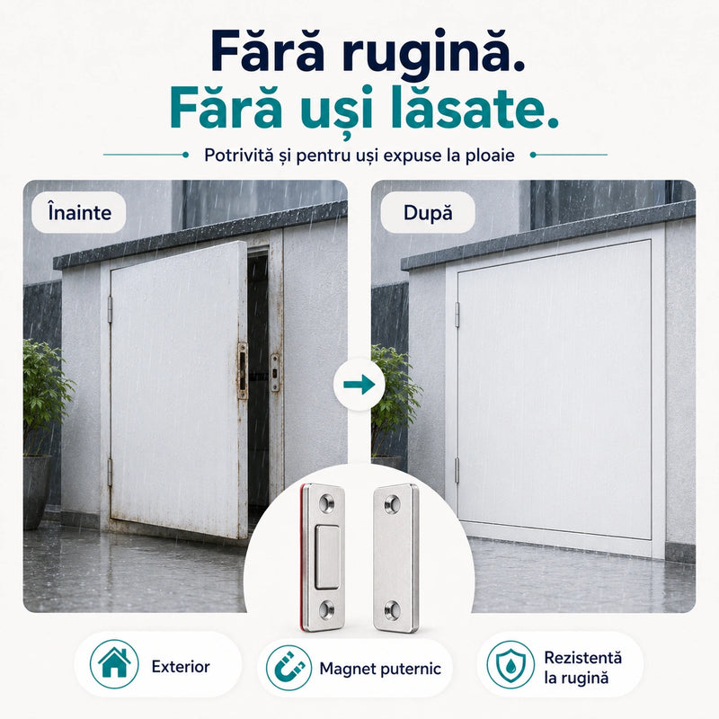 Set închizătoare magnetică pentru dulapuri - MagnetFix